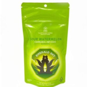 sour watermelon hybrid infused gummies