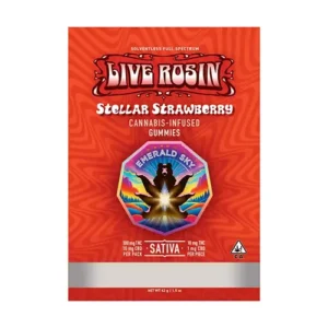 stellar strawberry live rosin sativa gummy