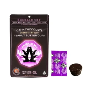 indica dark chocolate 10pk peanut butter cups