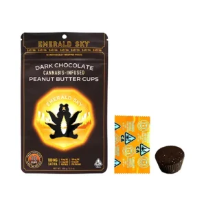 sativa dark chocolate 10pk peanut butter cups